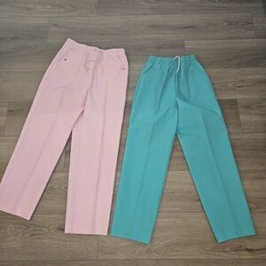 Vintage-style women's pull-on pants. Size 8. pull strings